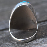 Vintage Sterling Multistone Inlay Ring 10.5