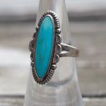 Vintage Sterling Turquoise Ring 6.25