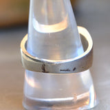 Vintage Sterling Tigers Eye Chip Inlay Ring 10.75