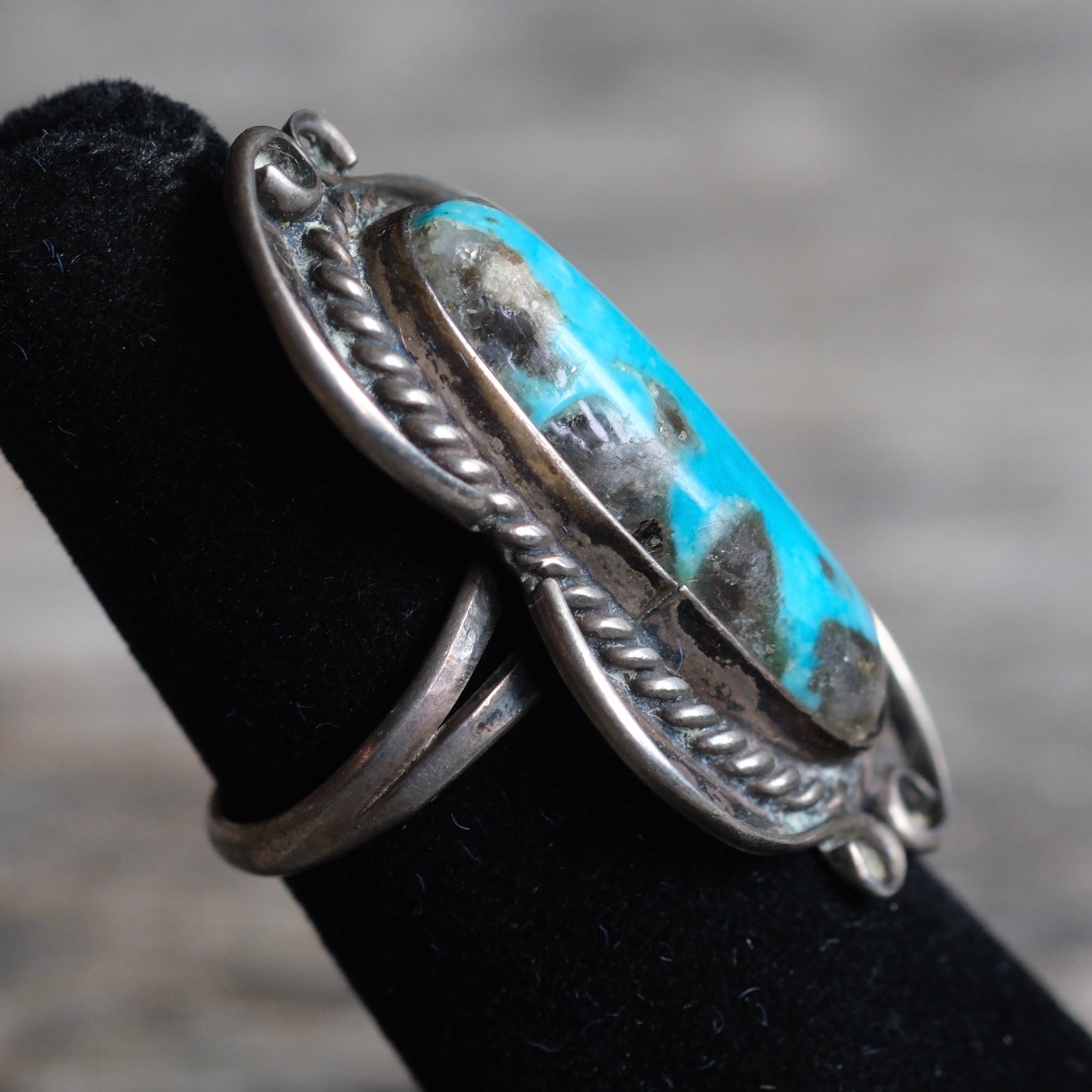 Vintage Sterling Turquoise Ring 5