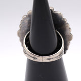 Vintage Sterling Turquoise Ring 3.5