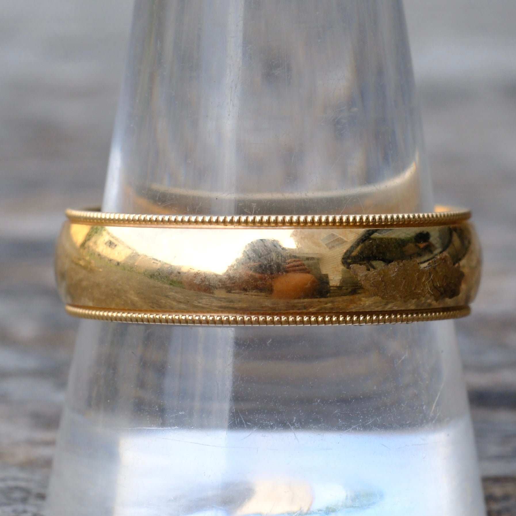 Vintage 14K Gold Band Ring 10.75 8.7 Grams