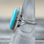 Vintage Sterling Turquoise Ring 6.5