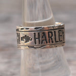 Vintage Sterling Silver Harley Davidson Ring 8