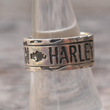 Vintage Sterling Silver Harley Davidson Ring 8