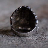 Vintage Sterling Big Chief Ring 9.25