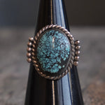 Vintage Sterling Turquoise Ring 6.5
