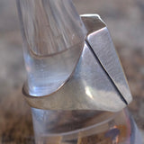 Vintage Sterling Silver Hopi Ring 10.25