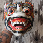 Vintage Hand Carved and Painted Barong Mask