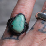 Vintage Sterling Turquoise RIng 6
