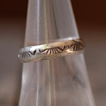 Vintage Sterling Silver Stamped Band Ring 7