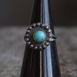 Vintage Sterling Turquoise Ring 5.75