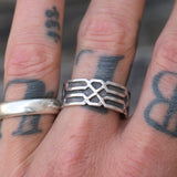 Vintage Sterling Silver Band 11