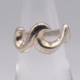 Vintage Sterling Silver Wave Band 6.5