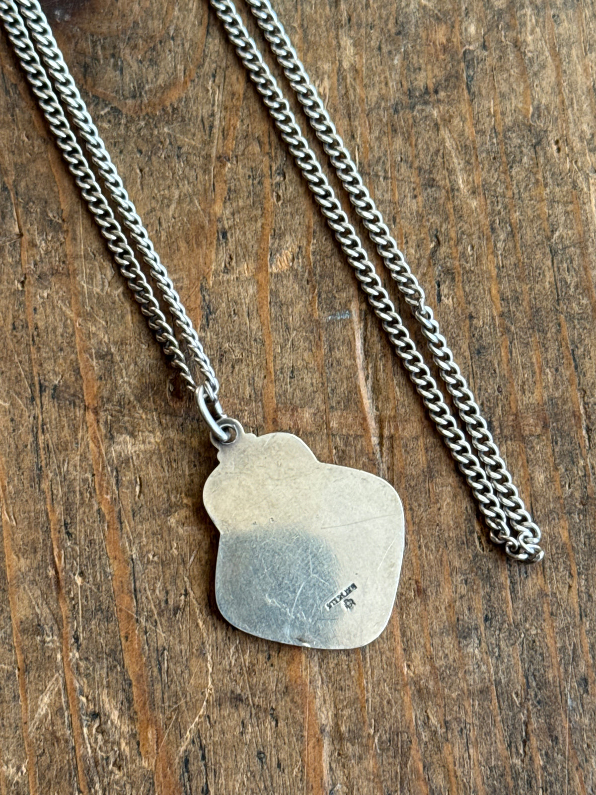 Vintage Sterling Silver St. Christopher Necklace