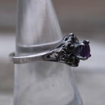 Vintage Sterling Amethyst Ring 7.25