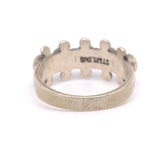 Vintage Sterling Snake Eye Turquoise Band 4.75