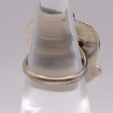 Vintage Sterling Turquoise Feather Ring 5.25
