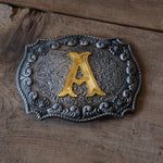 Vintage A Initial Belt Buckle