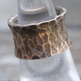Vintage Sterling Silver Hand Hammered Ring 5.75
