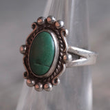 Vintage Sterling Turquoise Ring 5.5