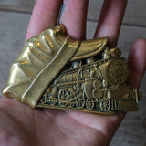 Vintage Train Belt Buckle