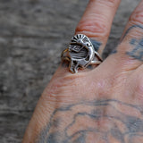 Vintage Sterling Silver Kokopelli Ring 6.25