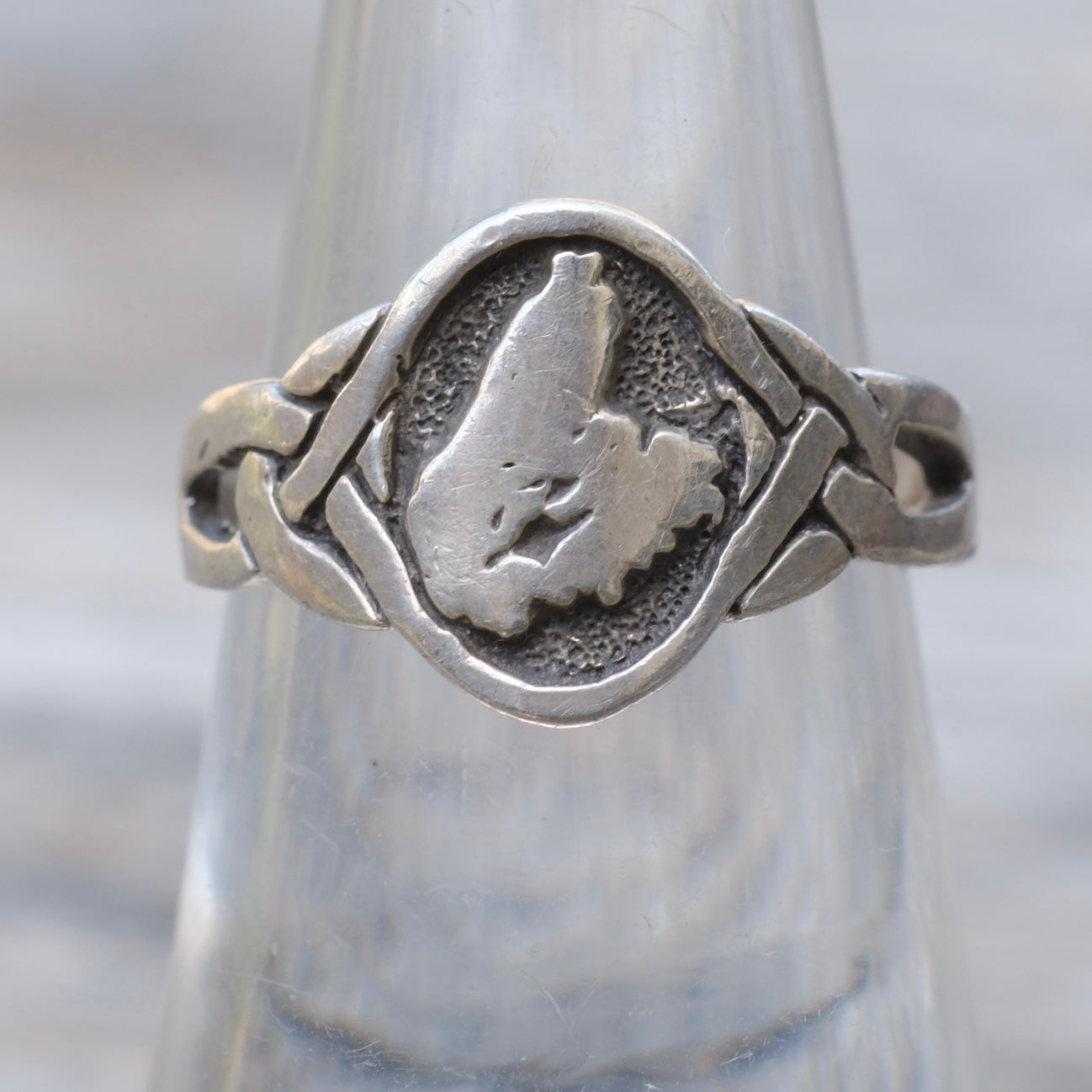 Vintage Sterling Silver Signet Ring 6.5