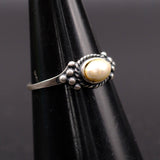 Vintage Sterling Pearl Band 7
