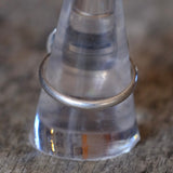 Vintage Sterling Green Jasper Feather Ring 10