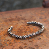 Vintage Sterling Silver Braided Cuff