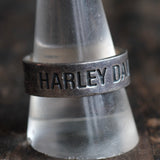 Vintage Sterling Silver Harley Davidson Band 11.25