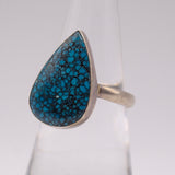 Vintage Sterling Turquoise Ring 6.75