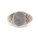 Vintage Sterling Silver Signet Ring 8.5