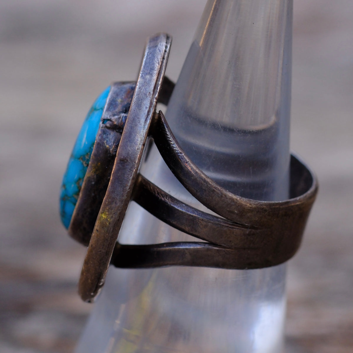 Vintage Sterling Morenci Roper Ring 6