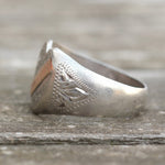 Vintage Sterling WWII Sweetheart Ring 9