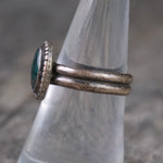 Vintage Sterling Turquoise Ring 7.75