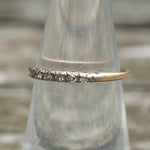 Vintage 14k Gold 5 Diamond Band 5.75