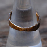 Vintage Sterling Green Turquoise Band Ring 8.25