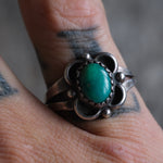 Vintage Sterling Turquoise Ring 6.25