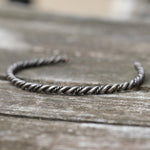 Vintage Sterling Silver Twisted Cuff