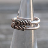 Vintage Sterling Braided Band 3.25