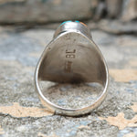 Vintage Sterling Zuni Inlay Ring 10