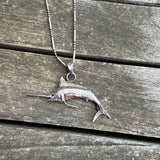 Vintage Sterling Marlin Necklace