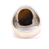 Vintage Sterling Tigers Eye Cabochon Ring 11.25