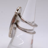 Vintage Sterling Agate Ring 7