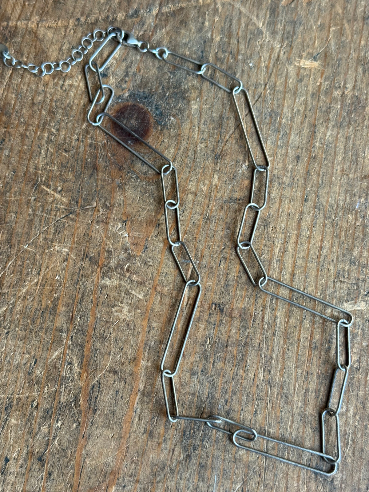 Vintage Sterling Silver 16” Paperclip Chain
