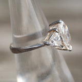 Vintage Sterling CZ Cocktail Ring 6