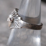 Vintage Sterling Big Chief Ring 7.5