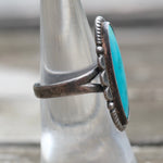 Vintage Sterling Turquoise Ring 6.25